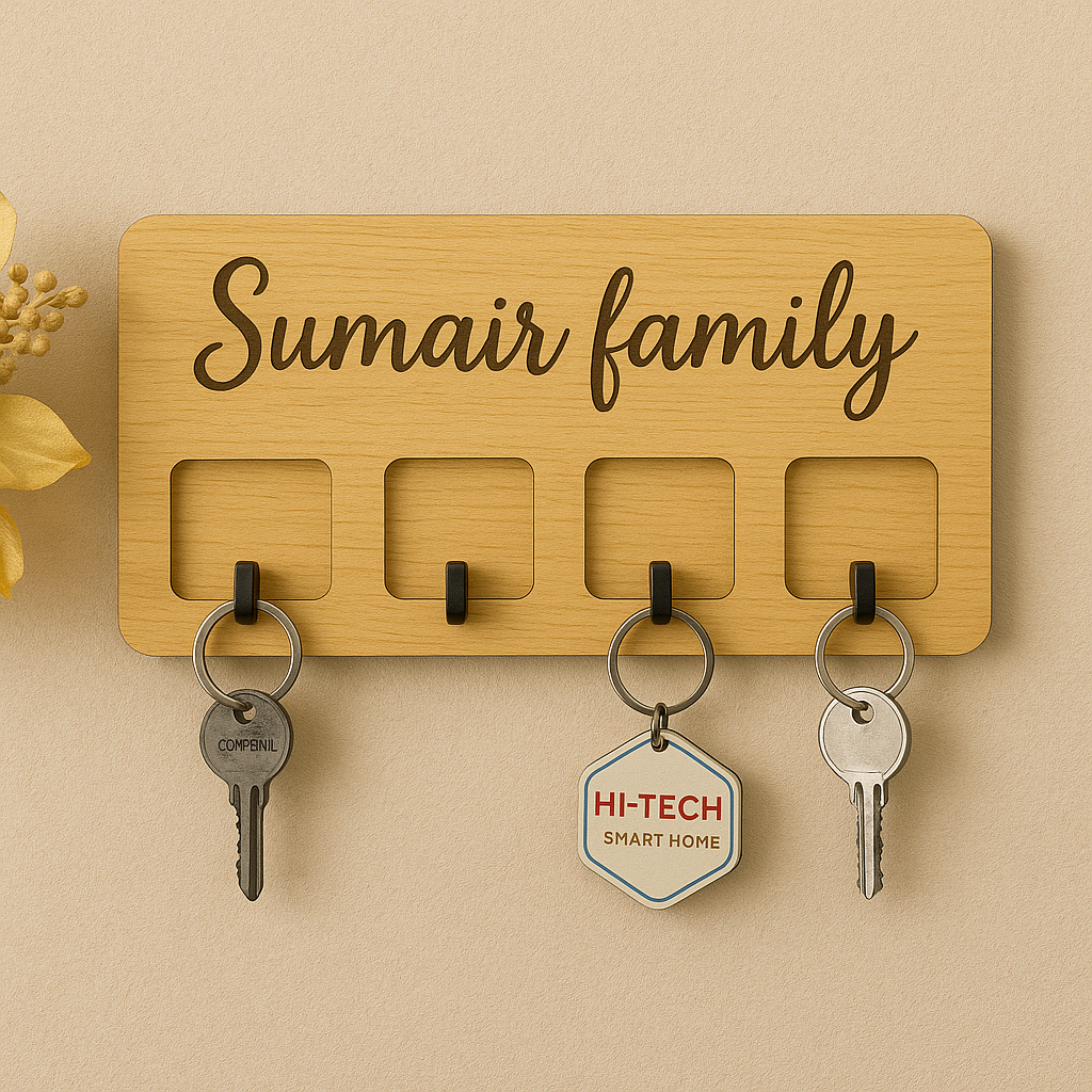 Personalized Wooden Key Holder