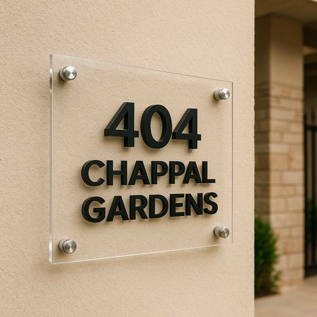 Home name plates designs