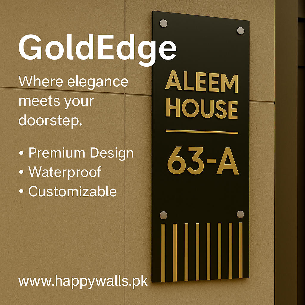 Home name plates in paksitan