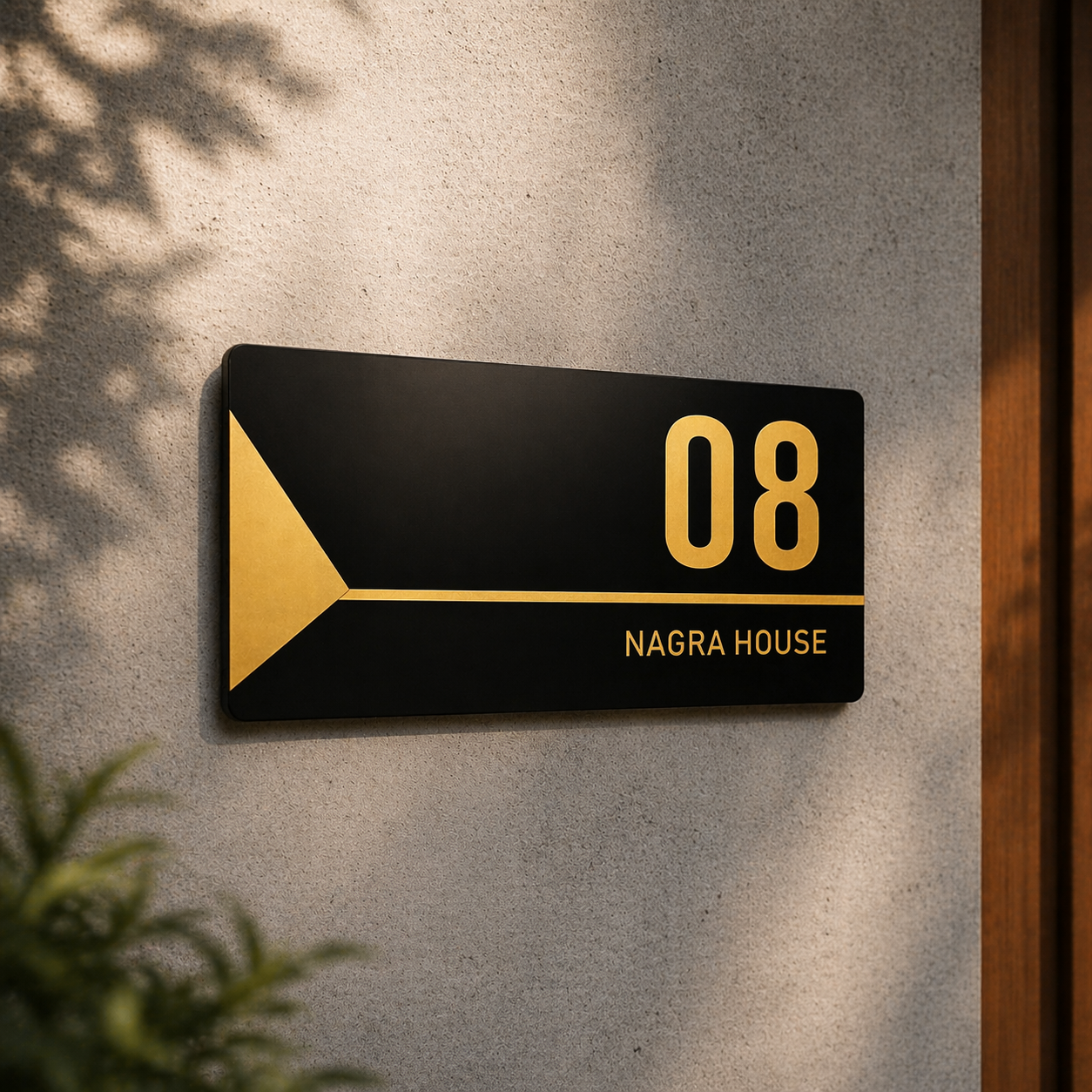 Modest House Name Plate