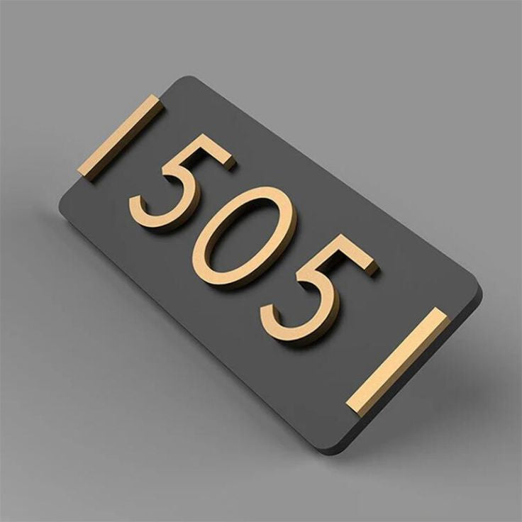 Sober Design House Name Plate
