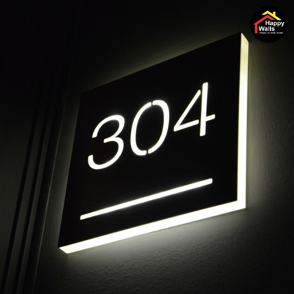 Acrylic Led Name Plate For Home