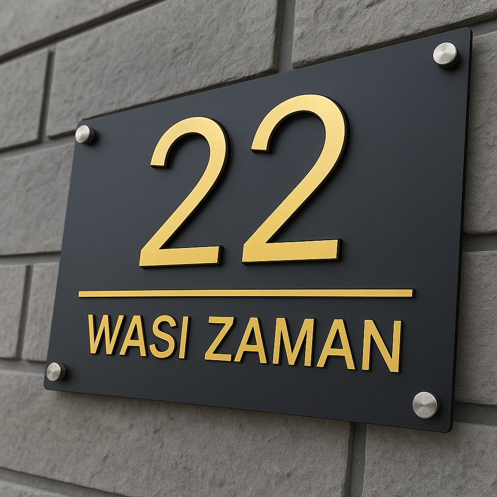 House name plate in lahore