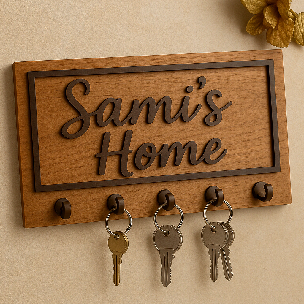 Custom Name Wall Organizer for Home