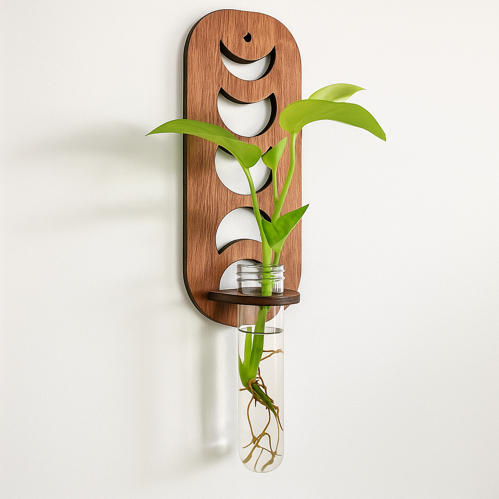 Moon Phase Wooden Wall Propagation Station