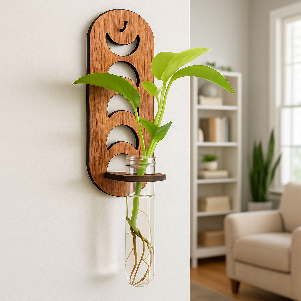 Moon Phase Wooden Wall Propagation Station
