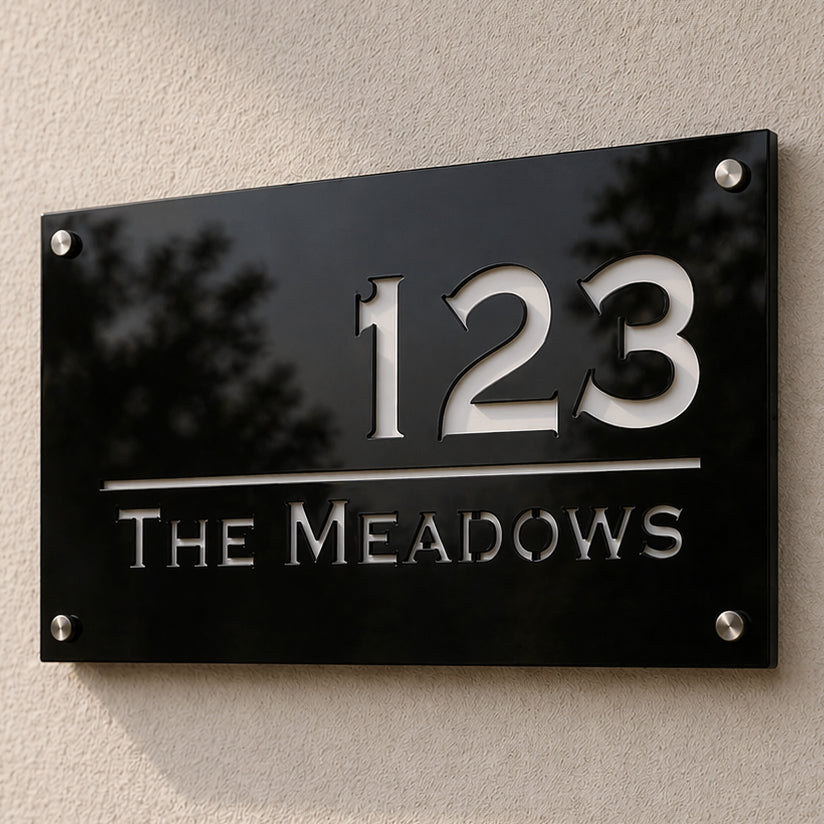 Decent House Name Plate