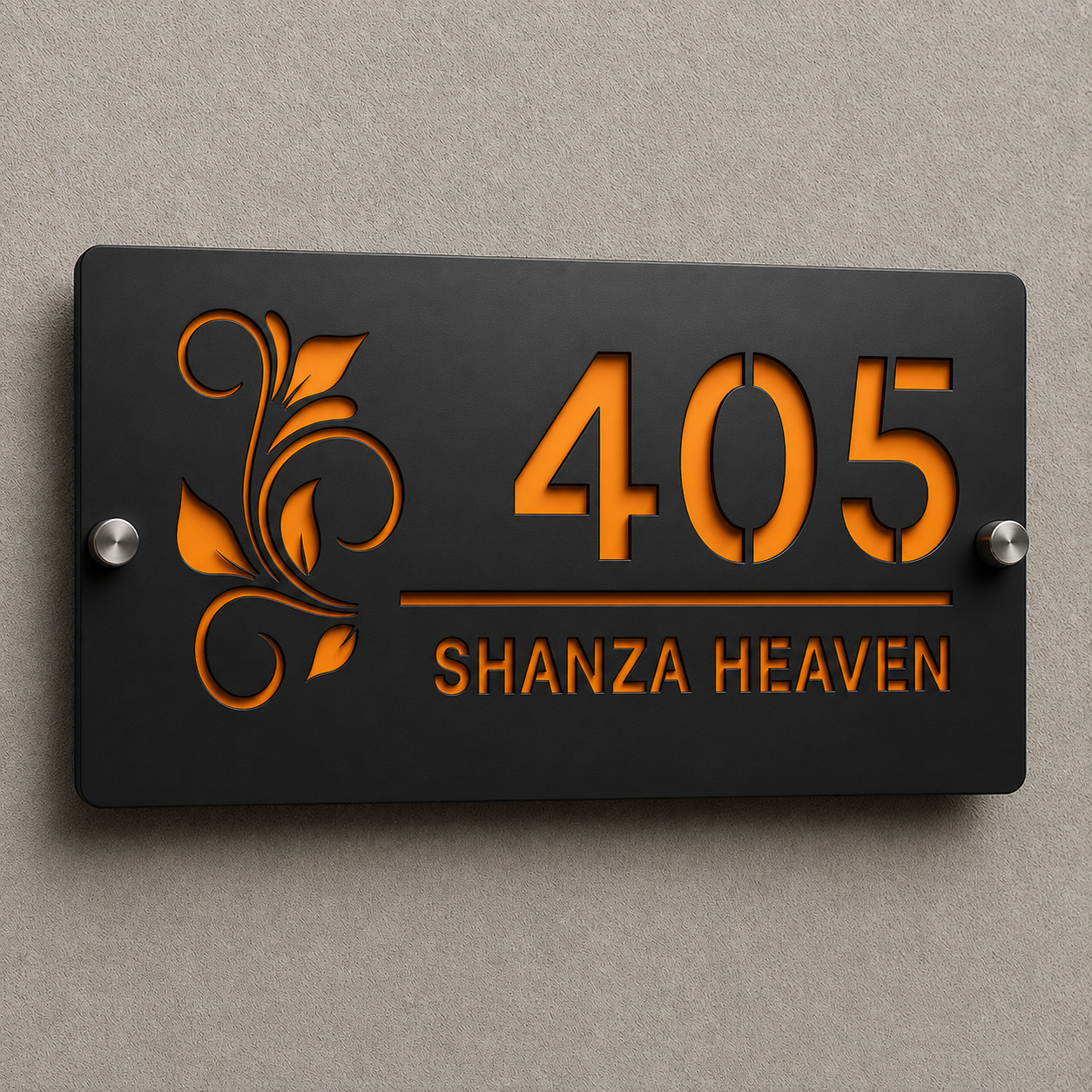 Luxury Name Plate Sign