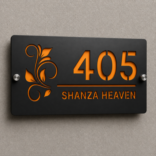 Luxury Name Plate Sign