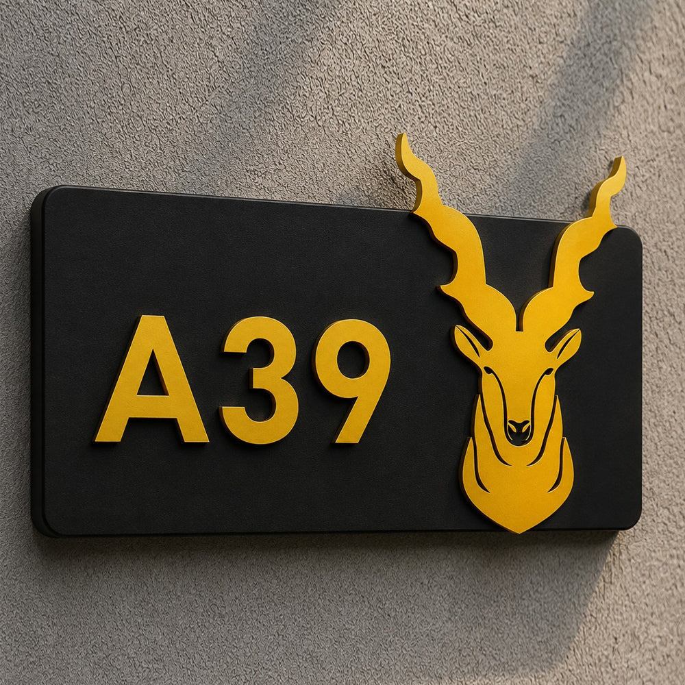Markhor Name Plate