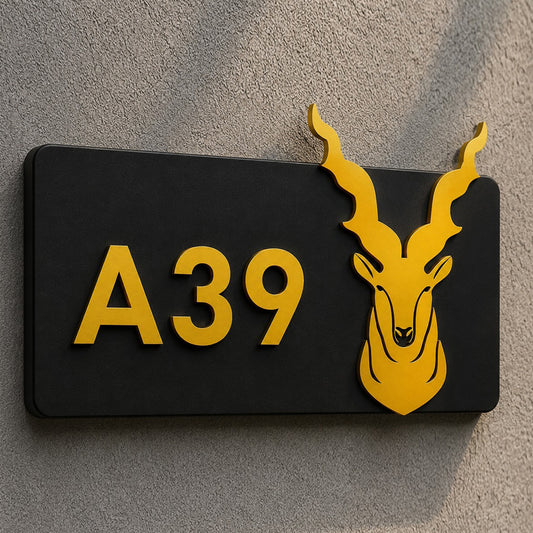 Markhor Name Plate