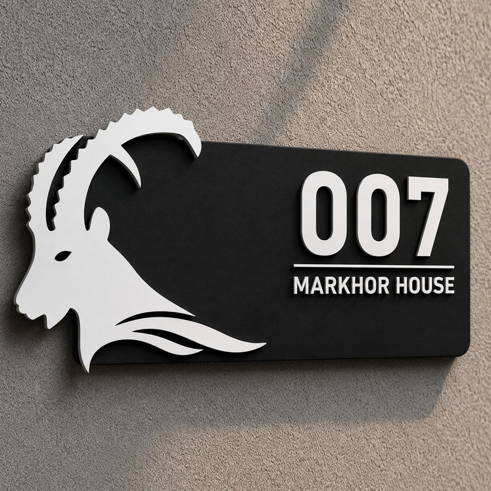 Markhor Name Plate