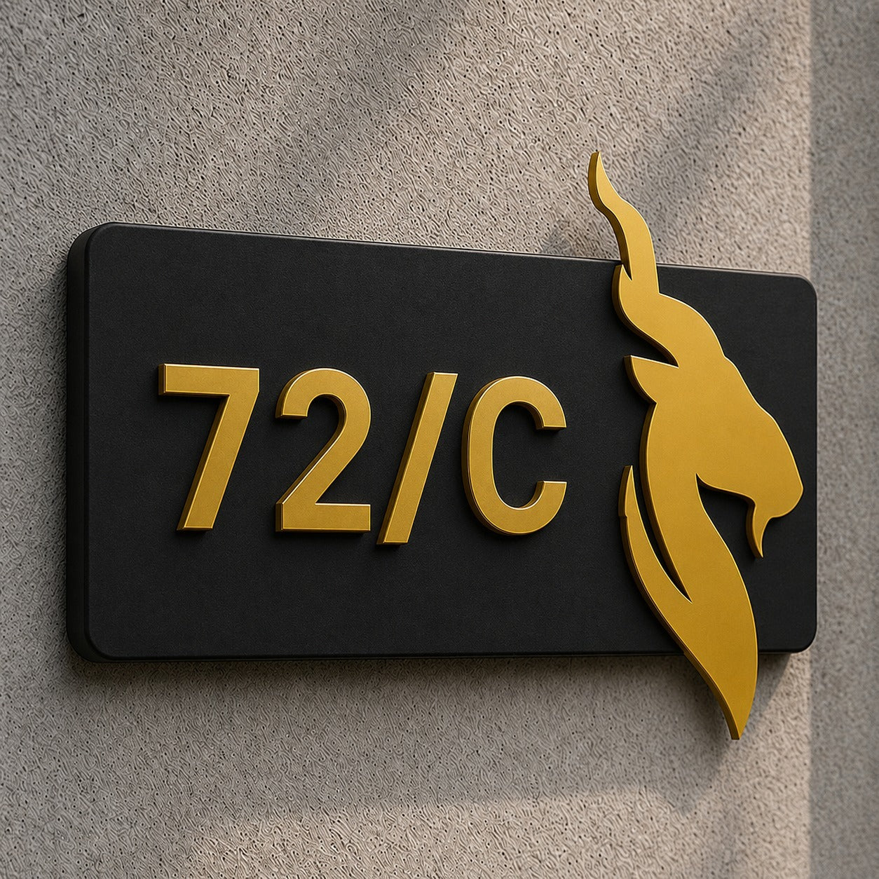 Markhor Name Plate