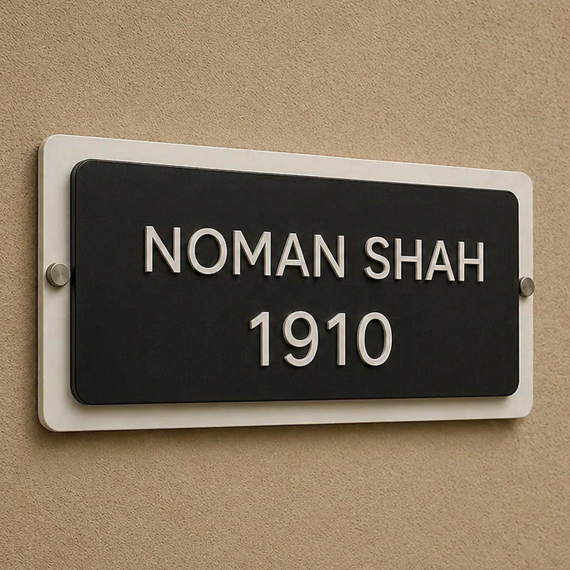 Prestige Curve House Name Plate