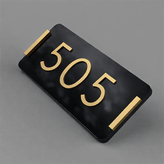 Sober Design House Name Plate