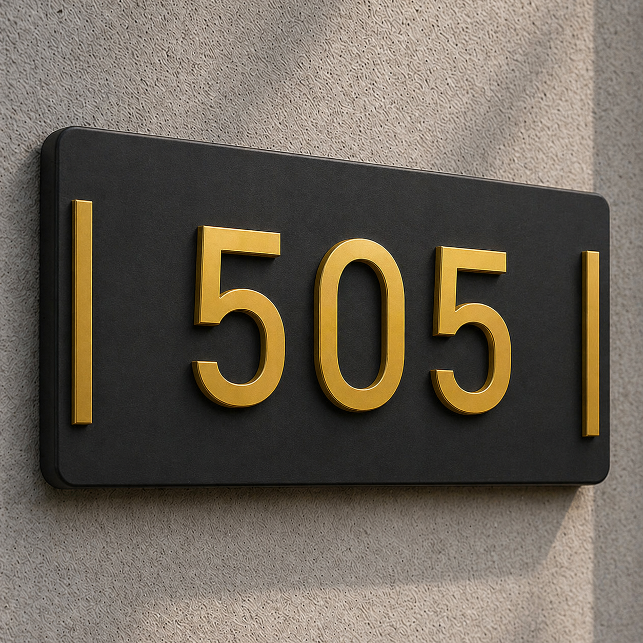 Sober Design House Name Plate